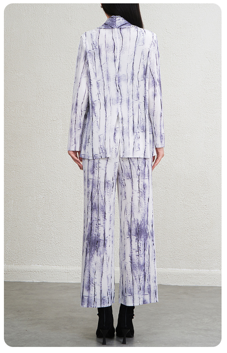 GraceChic, completo da donna di alta moda per pendolari, elegante, spesso, resistente, a righe leggere, in due pezzi_voghion.com