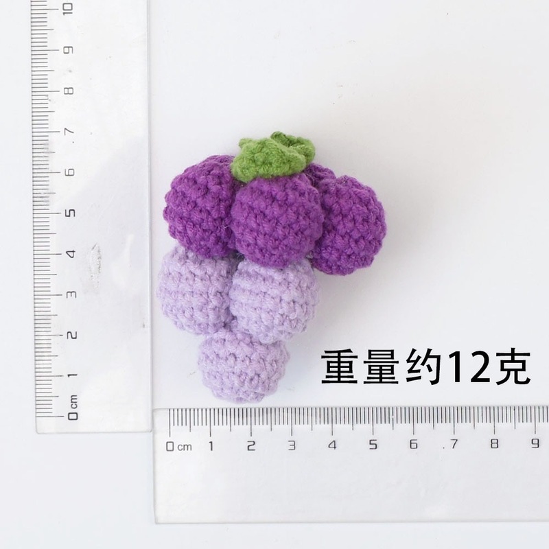 成品手工挂件柿子花生苹果草莓桃子梨钥匙扣毛线向日葵针织品批发|undefined