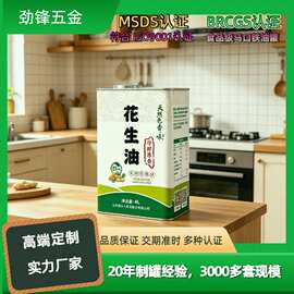 厂家生产铁罐4L食用油罐装马口铁密封金属罐保鲜耐用健康包装罐