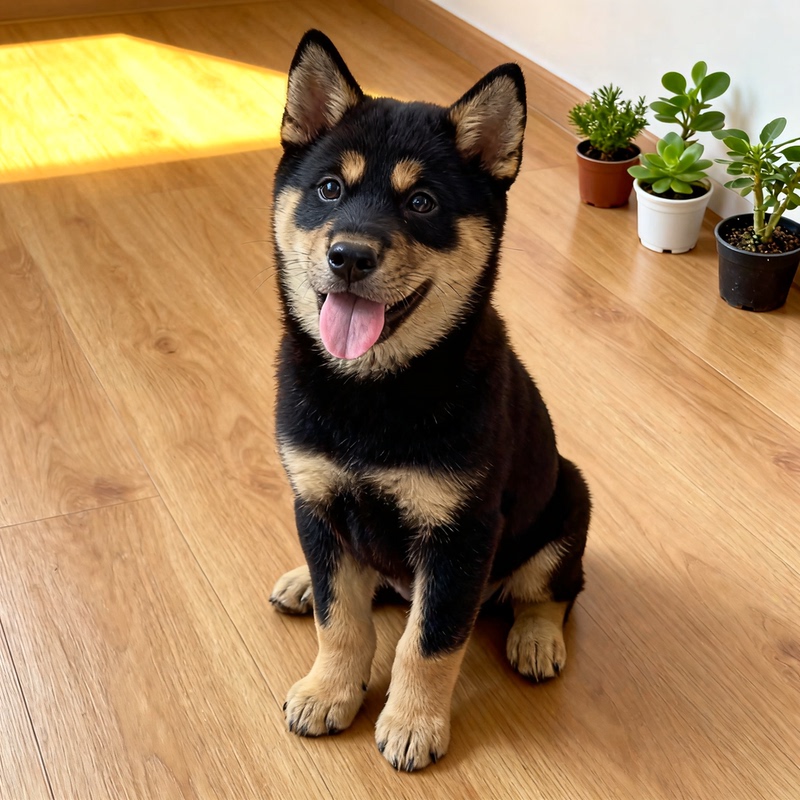 Mixed-Race Chinese Rural Dog, Four-Eyed Dog, Puppy, Iron-Coated Gold and Silver Dog, Black Dog, Guard Dog, Family Companion Dog, Pet
