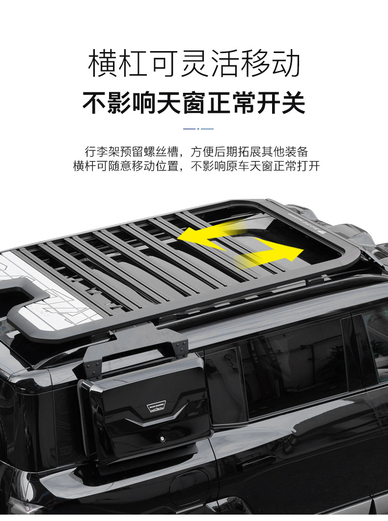 Equation Leopard 8 Roof Platform Baja Leopard 8 Luggage Rack Extension Folding Side Climbing Ladder Canopy Modified Side Tent Side Bag