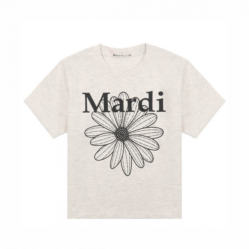 【カウンター品質】韓国マルディトレンドブランド半袖Tシャツリトルデイジードーマンプリントラウンドネックピュアコットンクロスボーダー|undefined