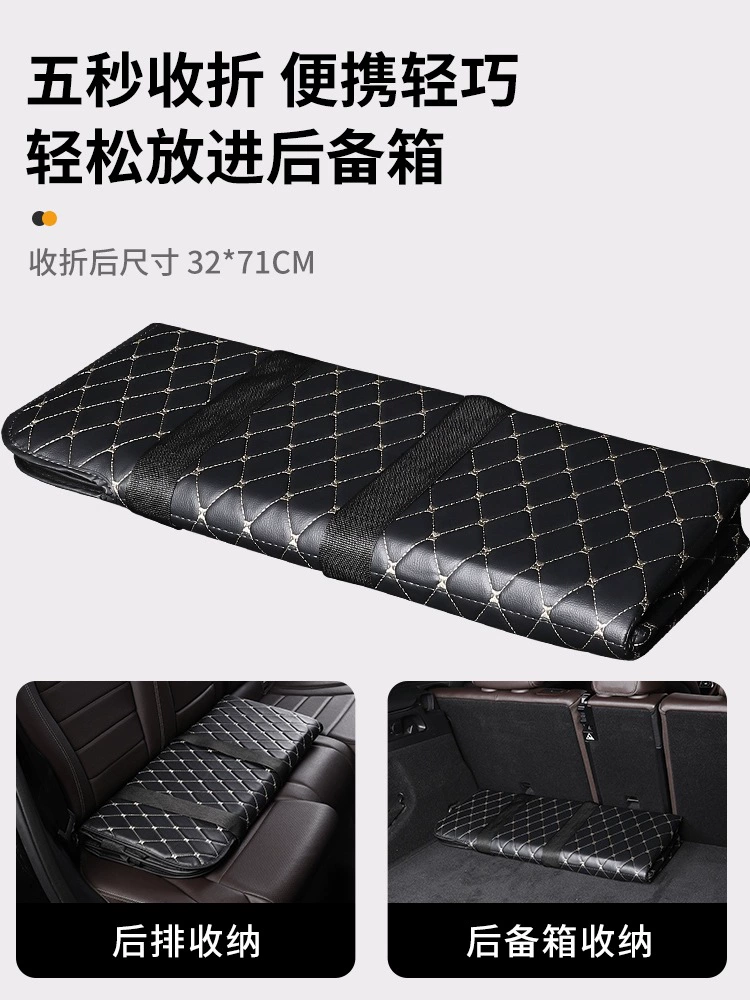 Foldable handheld children's inflatable mattress for traveling