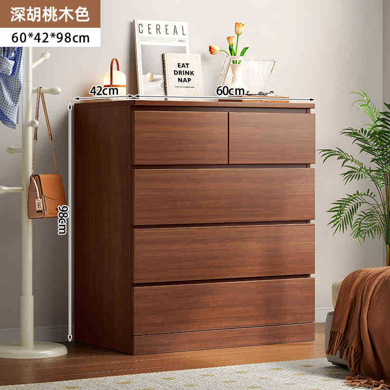 Cinco armarios armario de dormitorio armario cajón sala de estar simple armario de almacenamiento moderno contra la pared armario de cabecera de cama
