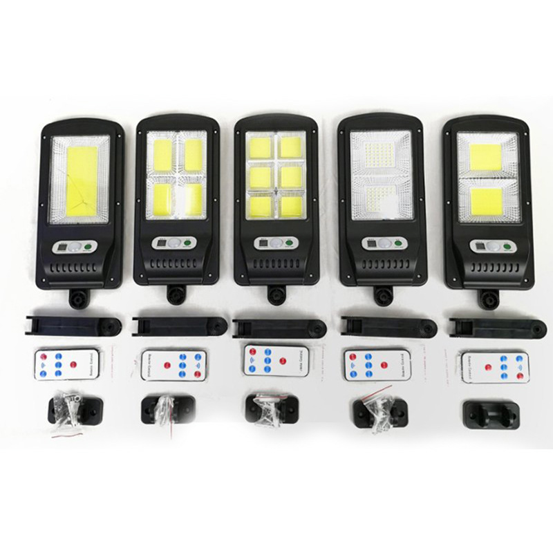 Lámpara de iluminación solar de suministro transfronterizo luz fuerte lámpara de calle solar impermeable lámpara de jardín al aire libre lámpara de pared de inducción del cuerpo humano