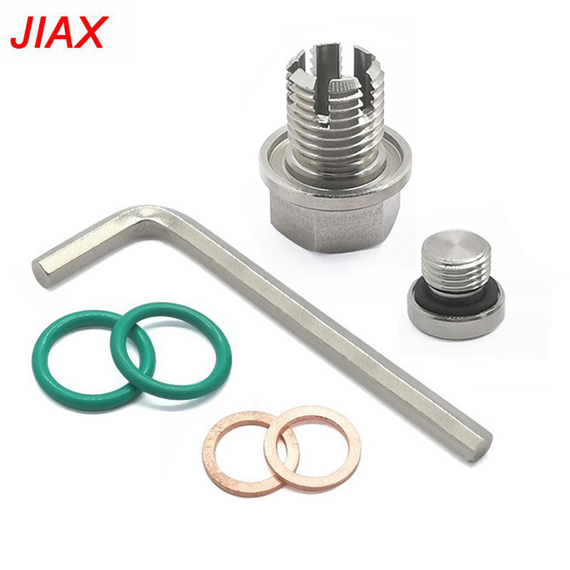 Coche modificado acero inoxidable M12.1X1.75 cárnero de aceite perno de drenaje de aceite kit de reparación de tapón de drenaje fabricante spot