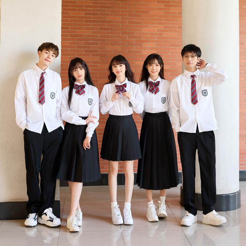 合唱詩朗読公演衣装学院風中学生制服高校生学院風英倫班服セット|undefined