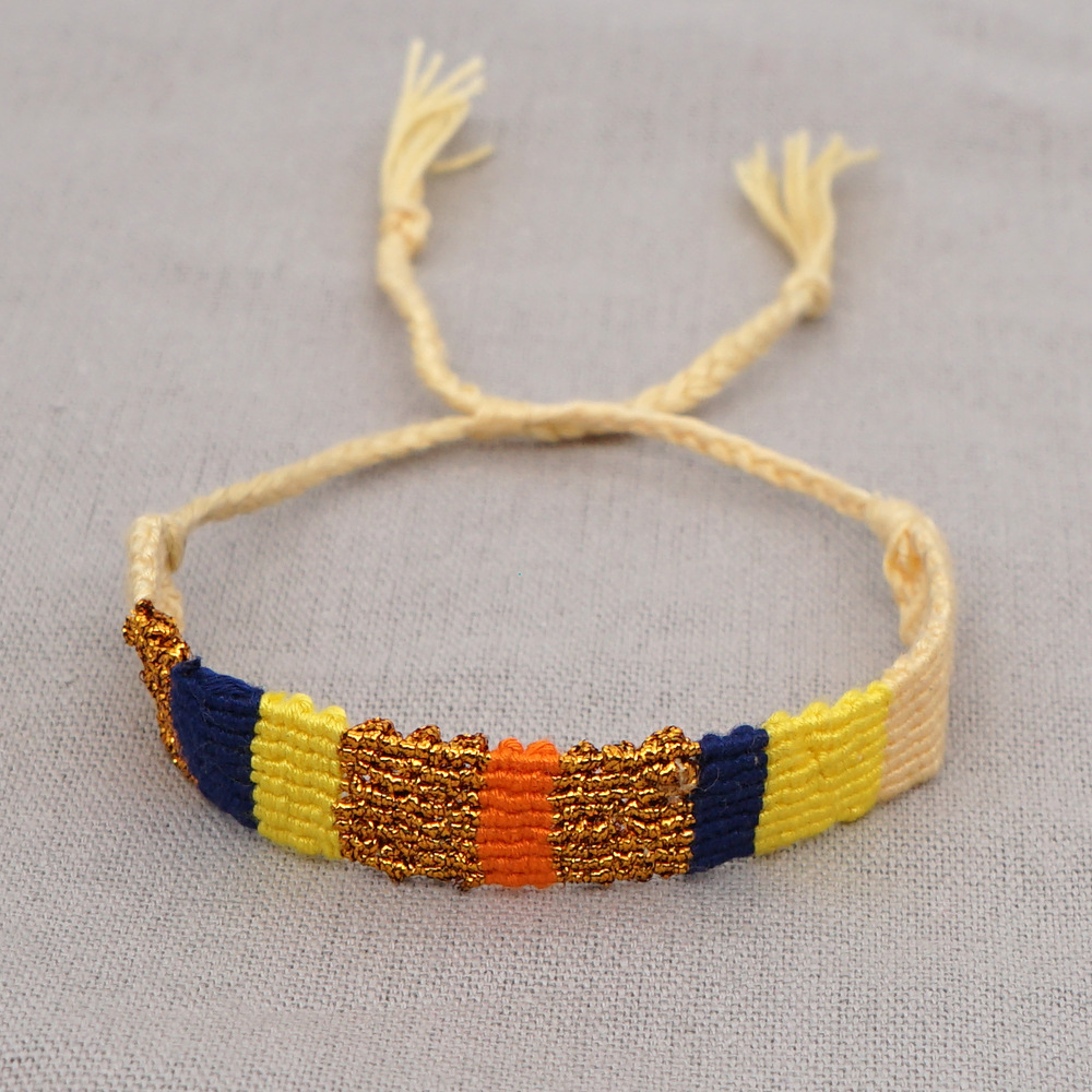Bohemian Ethnic Woven Lovers Bracelet display picture 17