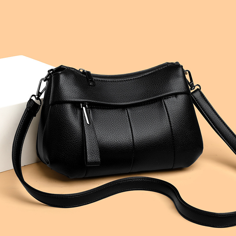 Soft Leather Bag Mother's Middle-aged Women's Bag Crossbody Bag Women's New Style Atmospheric Spring Women's New Small Bag