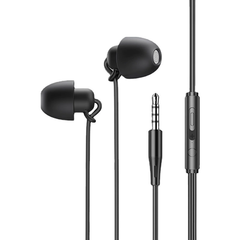 Заводской Sleep гарнитура HIFI мягкий силиконовый клей боковой сон, звукоизоляция, звукоизоляция, не надавливает на уши наушники, проводка с пшеной
