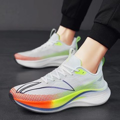 2025年韓国版軽量ランニングシューズ、抖音新作メッシュ通気性メンズスポーツシューズ、メーカー卸売