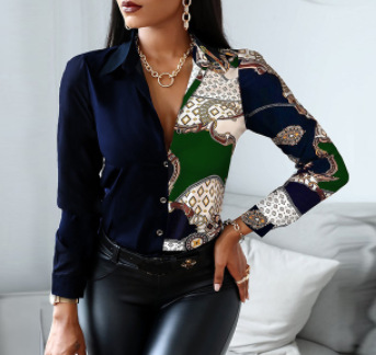 Women's Blouse Long Sleeve Blouses Printing Fashion Printing display picture 53