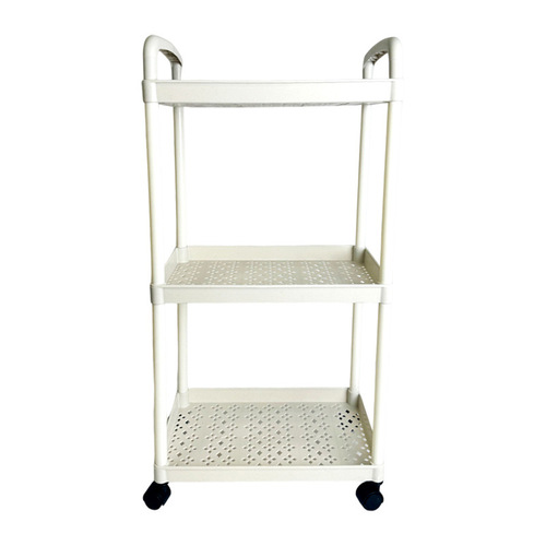 Household plastic small trolley living room multi-layer shelf office desk under storage rack kitchen vegetable storage rack