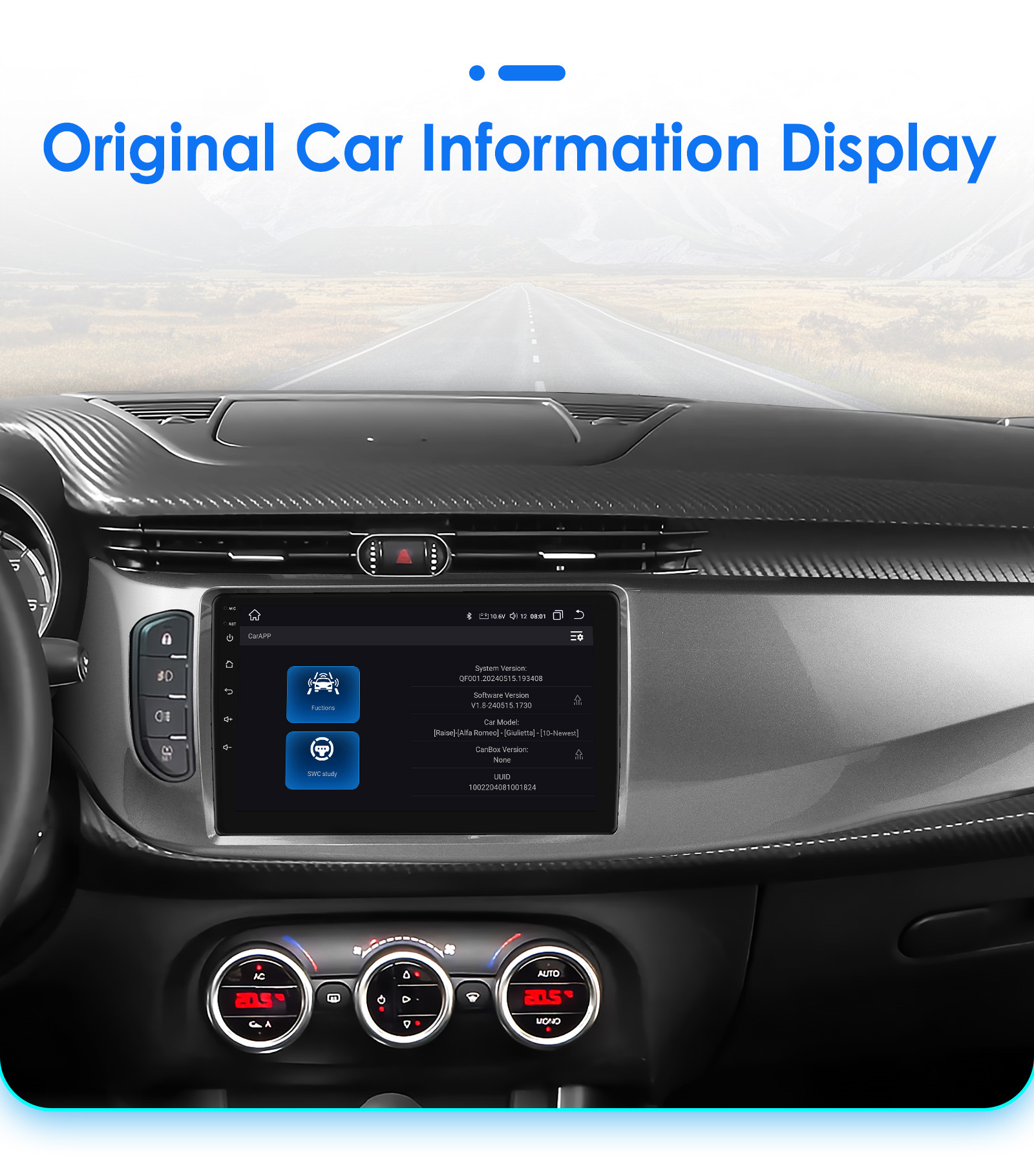 9 inch is suitable for 15-18 Alfa Romeo Giulietta navigation car GPS central control large screen all-in-one machine