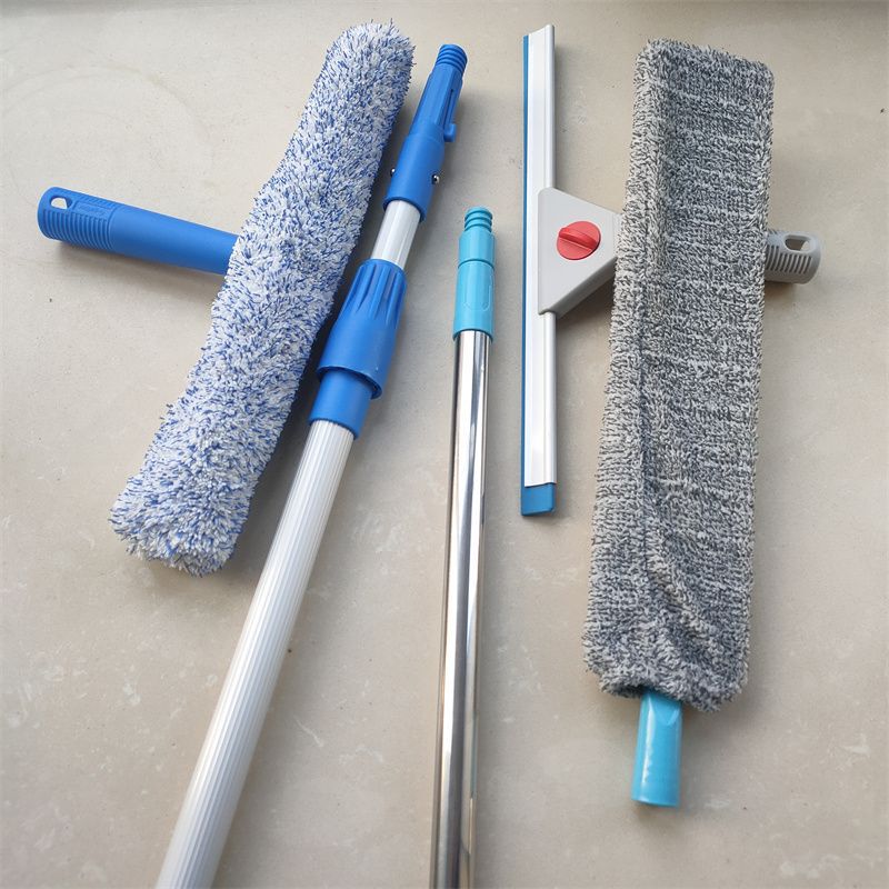 Wipe Glass Window Cleaning Soft Hair Head Wiper Aluminum Alloy Telescopic Rod Cleaning Exterior Wall High Altitude suit Tool Wipe Glass Window Cleaning Soft Hair Head Wiper Aluminum Alloy Telescopic Rod Cleaning Exterior Wall High Altitude suit Tool
