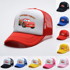 外貿兒童帽子鴨舌帽街潮卡通系列太陽帽網紗透氣中大童均碼0609