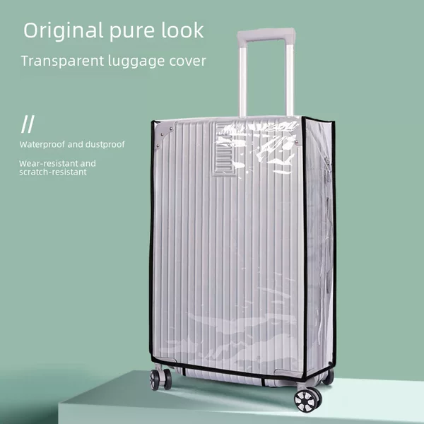 Spot wholesale suitcase transparent pull thick protective cover dustproof waterproof PVC transparent trolley case