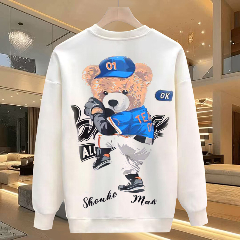 100-300斤胖哥哥肥佬加肥加大码秋冬加绒加厚长袖t恤男保暖卫衣男