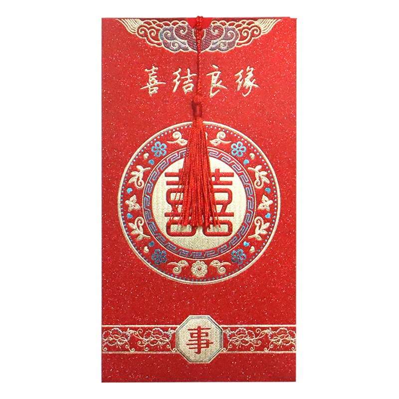 В наличии Приглашение Свадьба Бронза Приглашение для печати High-end Китайский стиль Атмосфера Свадьба Праздничное Персонализированное приглашение