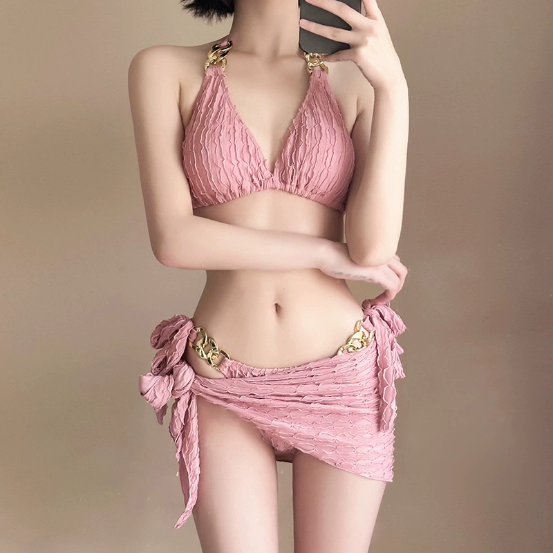 Cute sexy split swimwear, Chanel style