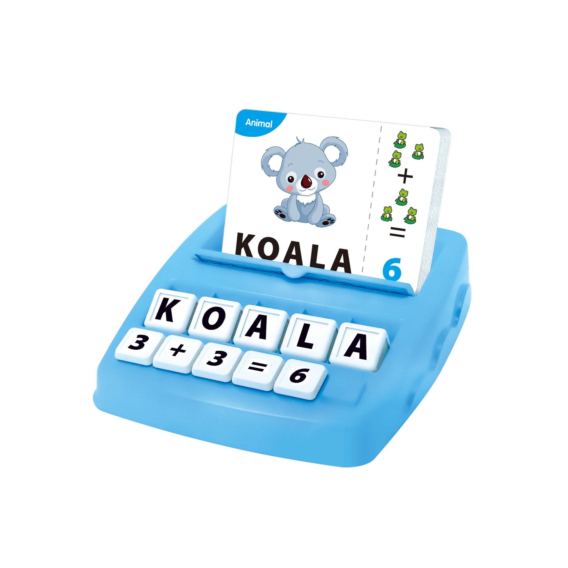 2in1教育字母机玩具 数字学加减乘除单词字母游戏机桌面学习玩具