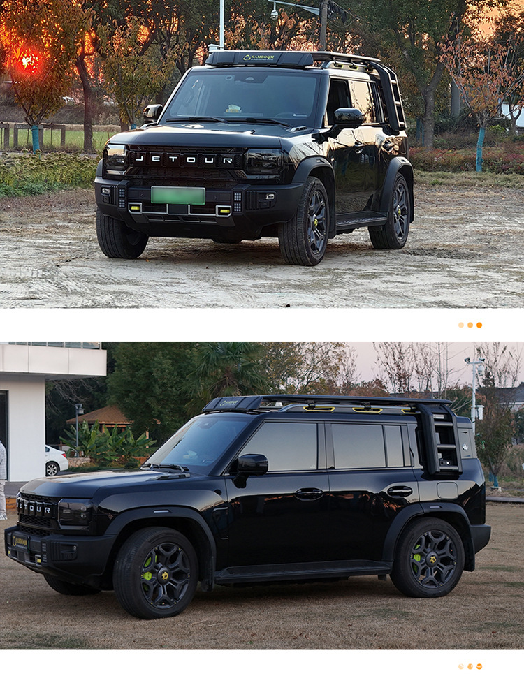 Jietu Traveler Roof Platform, Shanhai T2 Roof Rack, Roof Frame, Ladder, Backpack, Aluminum Alloy Roof Luggage Rack
