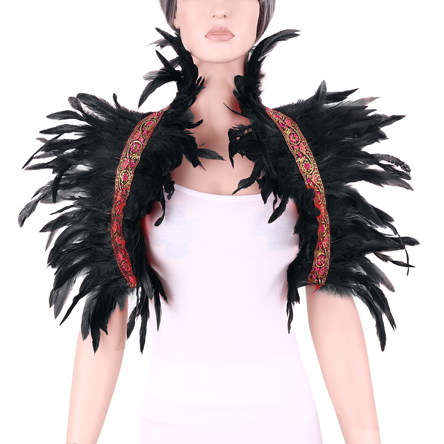 Directo DE FÁBRICA DE Amazon de suministro transfronterizo Festival bola del partido Chaleco de plumas mantón ropa del Cabo