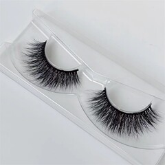 欧米の偽のまつげのミンクの毛は毛の濃密なシミュレーションの長いタイプの硬い茎の煙のmink lashesに対して低い反り度です。