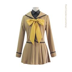 Elemental Girl: Orihime in a Cosplay Costume—Uji High School Peach Orchard Nanao's Anime-Inspired Japanese-Style School Uniform for Cosplay