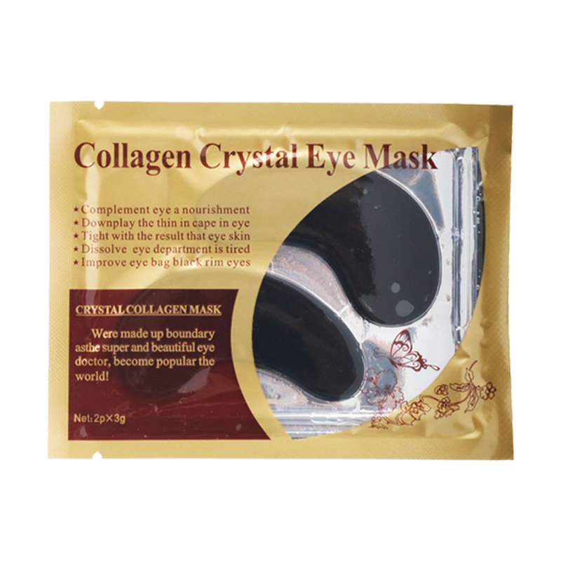 Máscara de ojo de oro exclusiva transfronteriza bienes genuinos Verde en stock al por mayor cuidado de los ojos completo Inglés máscara de ojo parche de procesamiento