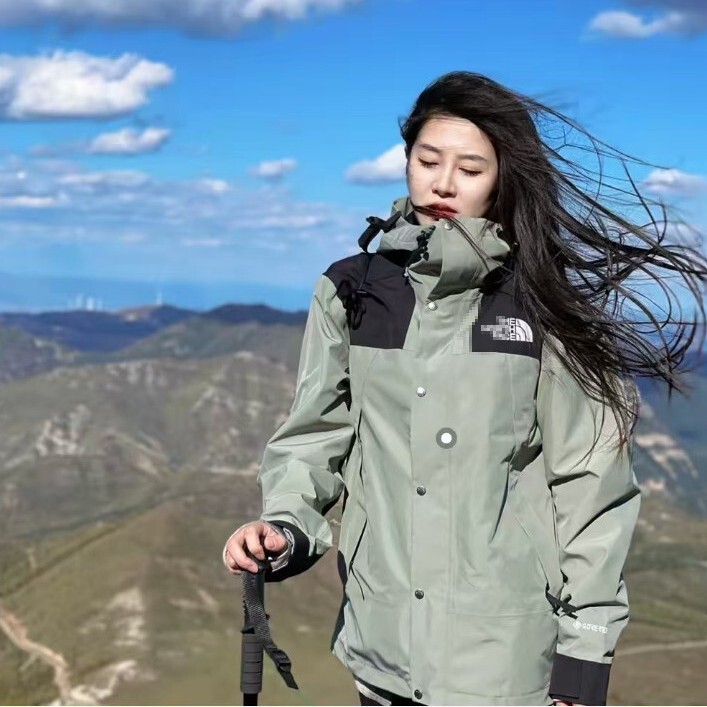 North Face Tnf1990 Full-Sealed Windproof and Waterproof Workwear Jacket for Men and Women, Couple's Hiking Jacket