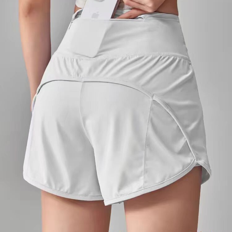Cross-Border Quick-Dry Sports Shorts for Women, Loose Fit, Anti-Exposure, High-Waisted, Running, Fitness, Three-Quarter Length Training Casual Shorts for Summer Cross-Border Quick-Dry Sports Shorts for Women, Loose Fit, Anti-Exposure, High-Waisted, Running, Fitness, Three-Quarter Length Training Casual Shorts for Summer