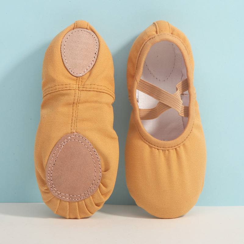 Zapatos de baile para niños sin cordones zapatos de baile para adultos de ballet de fondo suave para interiores práctica de baile zapatos de yoga zapatos de garra de gato para mujeres