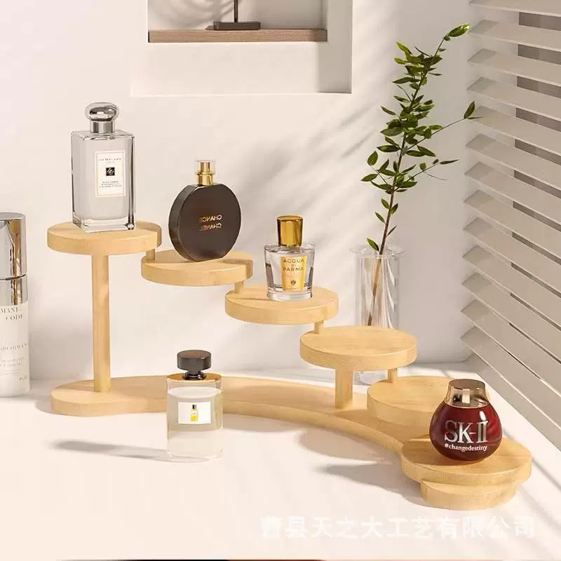 Столовая стойка из массива дерева ступенчатая балконная стойка для хранения цветочных горшков Lego Doll Disc Cosmetic Diffict