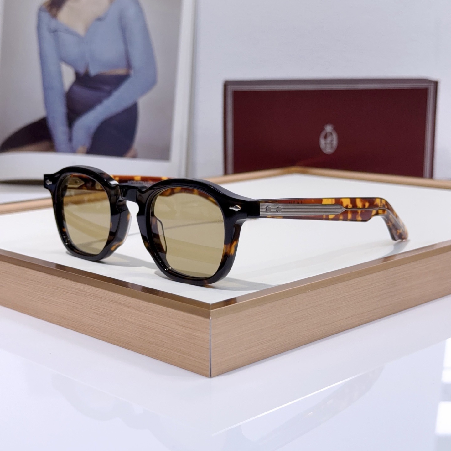 Jacques Marie Mage Zephirin 47 Acetate Sunglasses Havana Yellow (ZEPHIRIN 47)