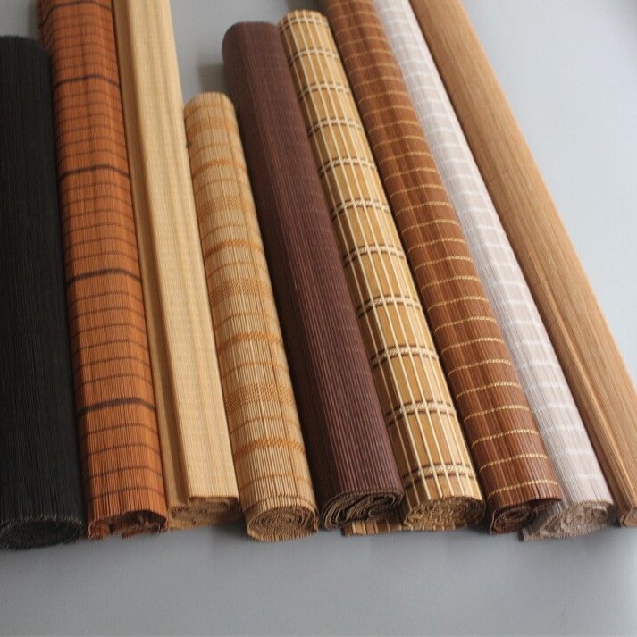 Bamboo Curtain Semi-Finished Curtain Bamboo Mat Bamboo Weaving Hotel Farmhouse Bamboo Curtain Ceiling Decoration Material Screen Printed Bamboo Curtain