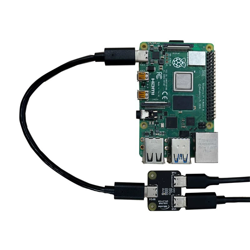 Raspberry Pi 4B IPKVM дистанционное управление, одна DIV и две пары питания USB Type-C