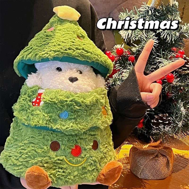 Peluche per cani, regalo di Natale, peluche, peluche morbido, cucciolo, bambola, decorazioni per le feste, per bambine_voghion.com