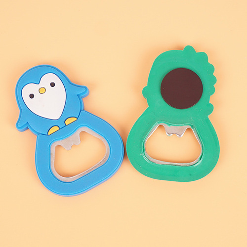 Wholesale Creative Cartoon Bottle Opener Magnetic Refrigerator Magnet Beer Opener