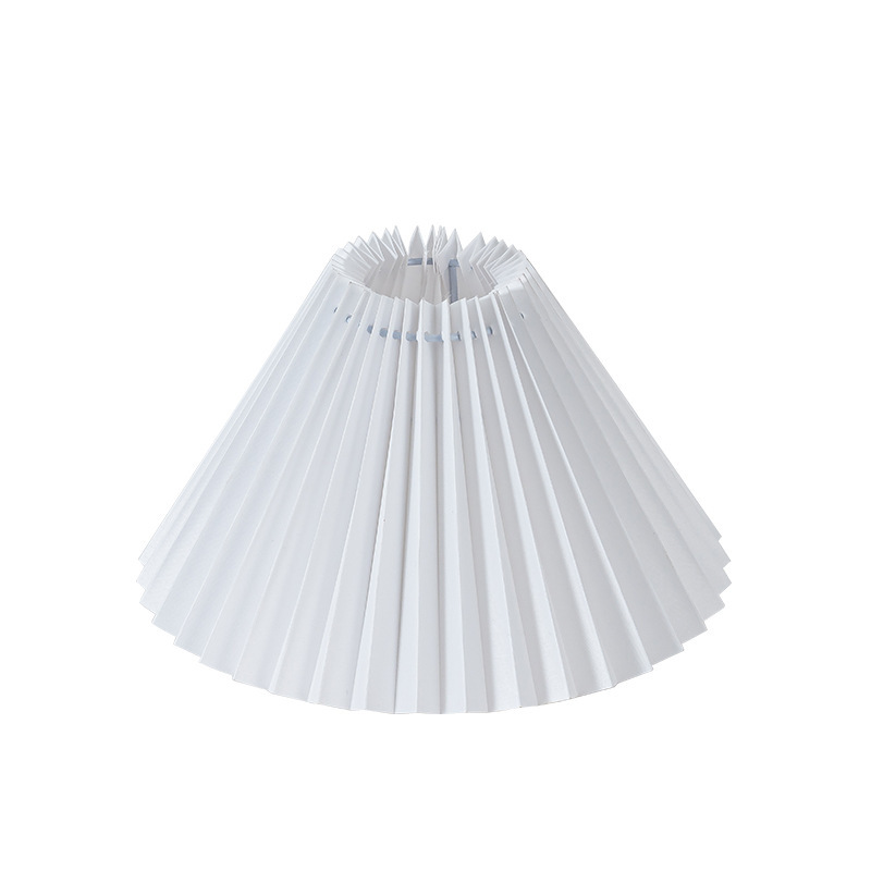Table Lamp Fabric Pleated Lampshade Ins Style Chandelier Lampshade Bedside Accessories Jewelry Hotel Night Lampshade Manufacturer