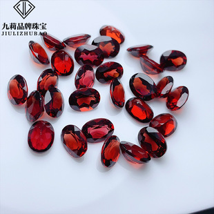 Factory Wholesale Ring Surface Natural Mozambique Loose Stone Garnet Multi-Specification Inlaid Rough Stone Ring Necklace Jewelry