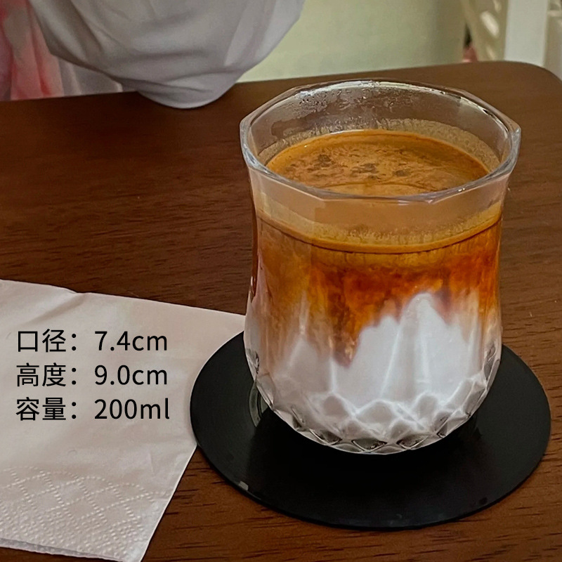 クリエイティブ火山コーヒーカップデザイン感コップinsカップ富士山グラス洋杯Dirty汚れたコーヒー|undefined