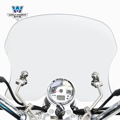 Motorcycle front windshield — smashing resistance