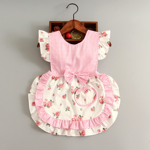 Waterproof apron girl's for food