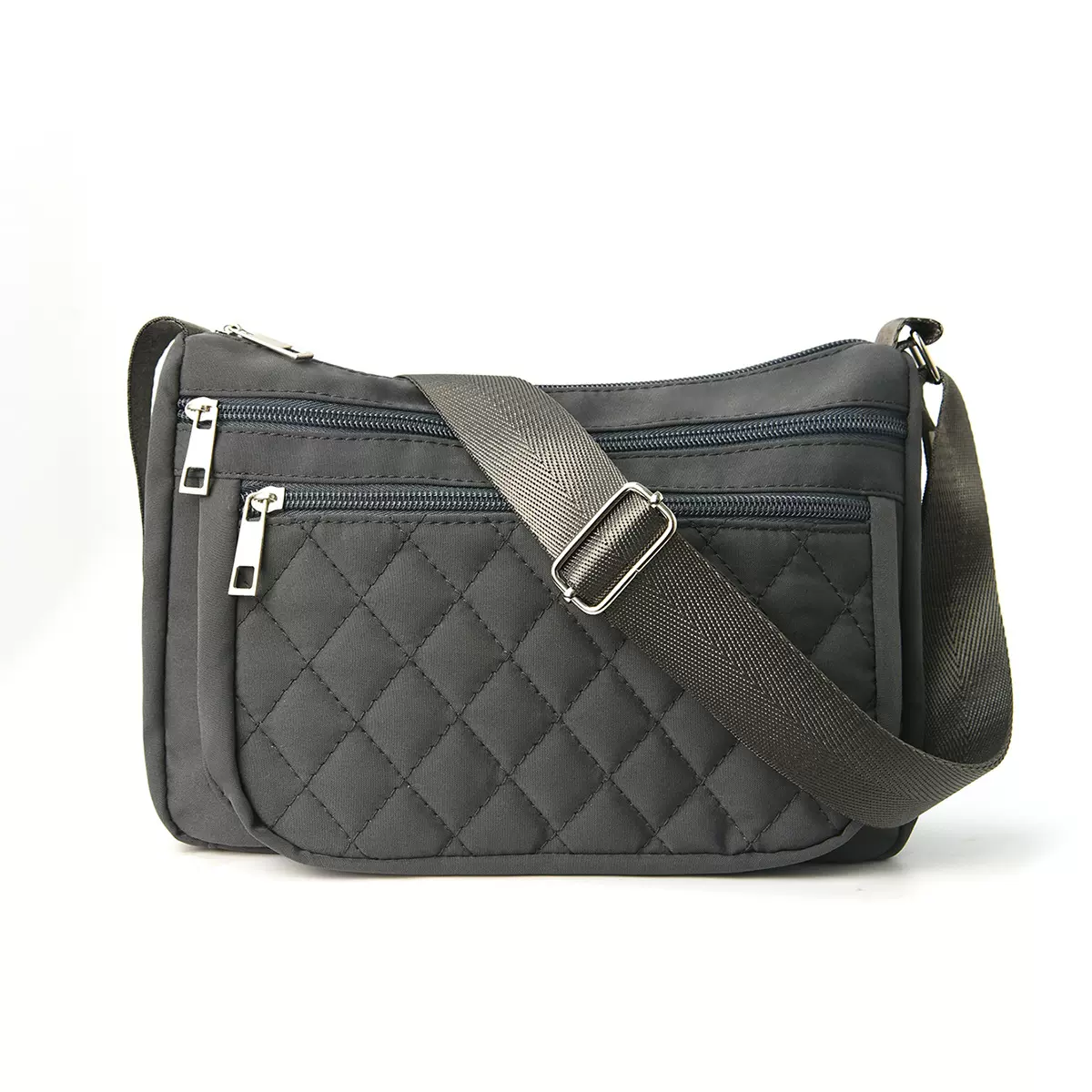 飞泓跨境女士斜挎包高颜值单肩背包菱形格绣线包便携式大容量挎包