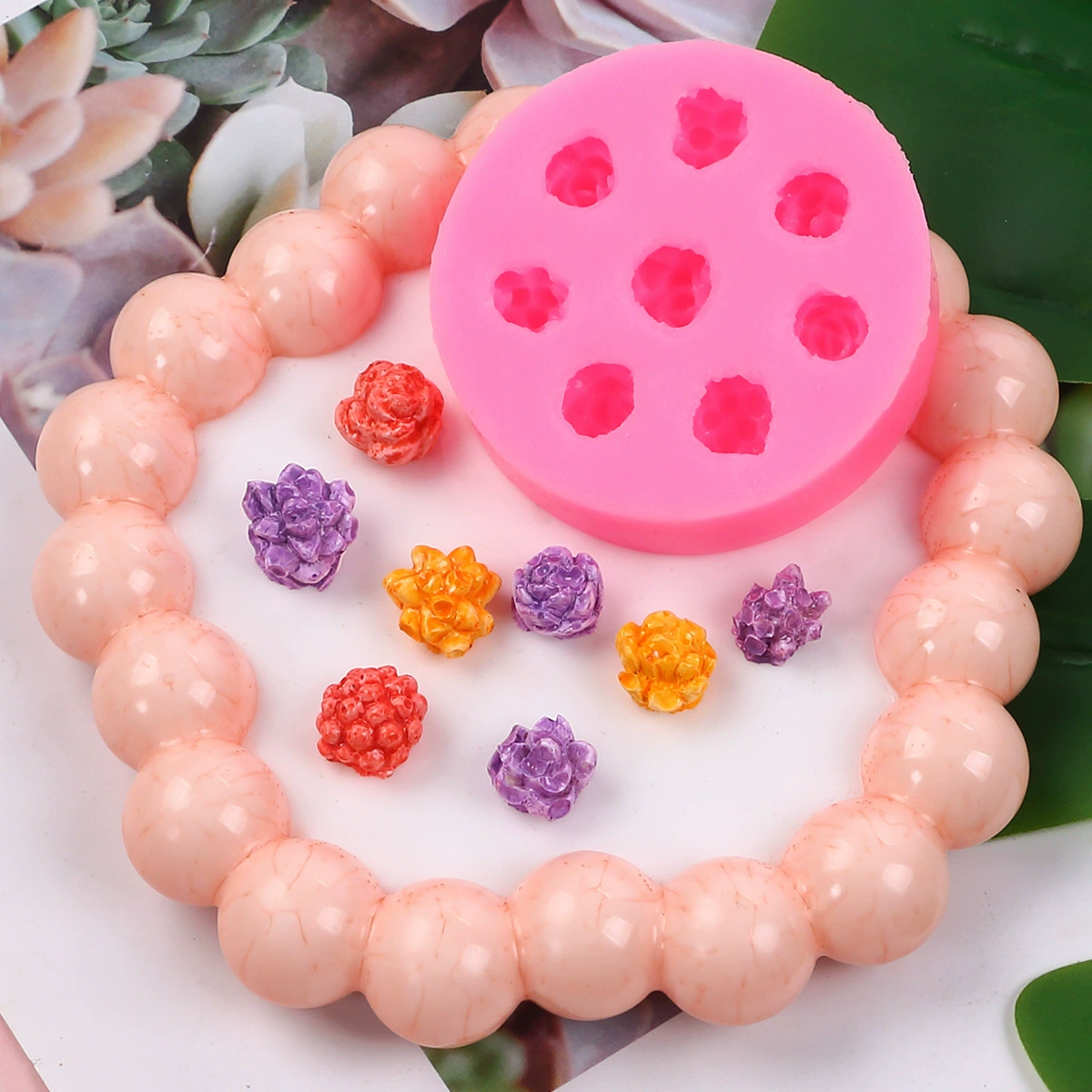 Объемный fondant с розой, силиконовая форма, DIY, 3D цветок