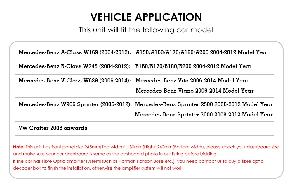Cross-Border Applicable Mercedes-Benz Vito Viano B200 Sprinter Vito Android Car Gps Navigation
