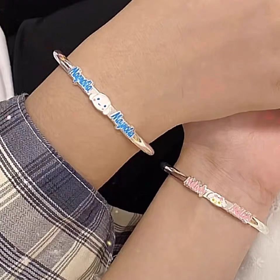 Lindo dulce Sanrio Yugui pulsera de perro chica simple nicho diseño ins melodía pulsera coolomi