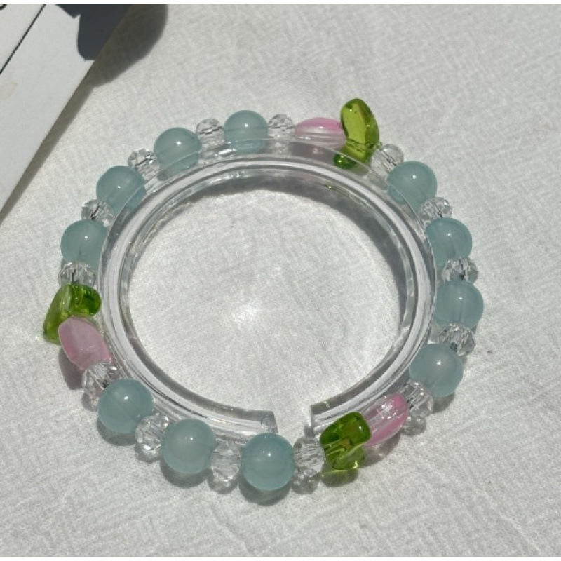 S025-[블루] 튤립 팔찌#SZ213용