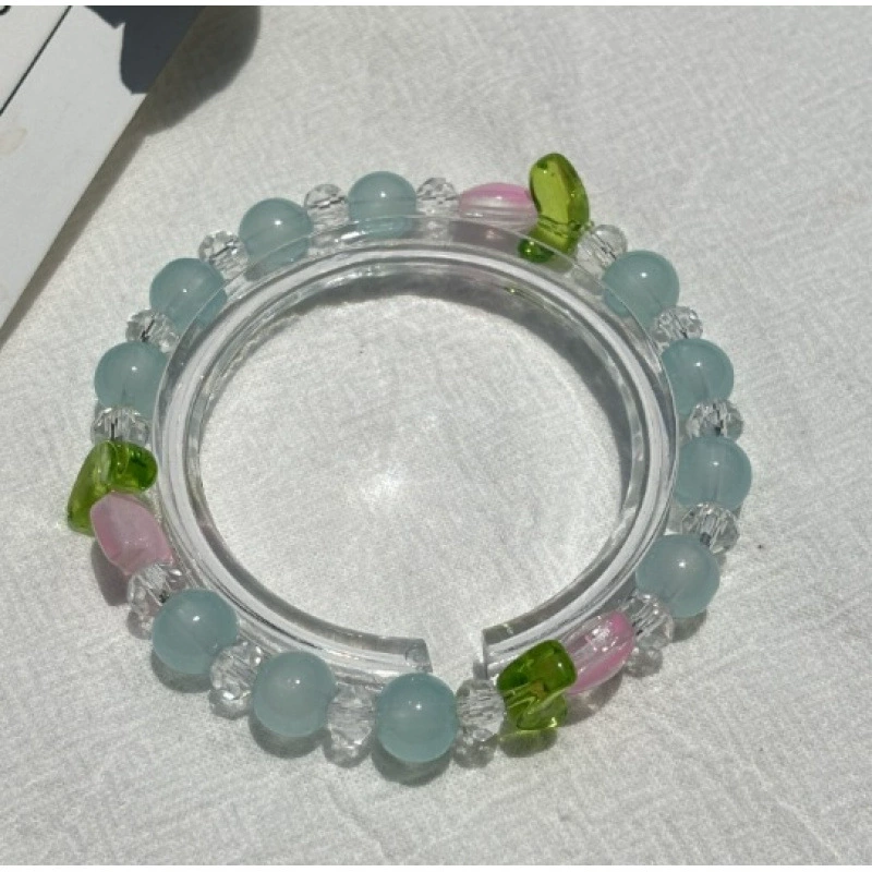 Jingdezhen ceramic bead bracelet, handmade, elastic, gift boxed (OPP)